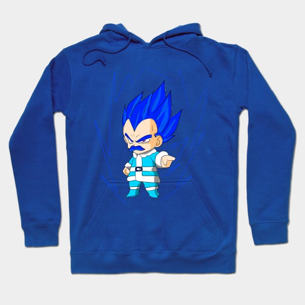 vegeta ssj blue in christmas cosplay Hoodie by jorge_lebeau